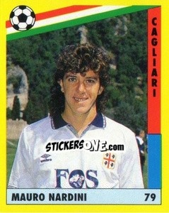 Cromo Mauro Nardini - Il Grande Calcio 1991 n. 79 - Vallardi