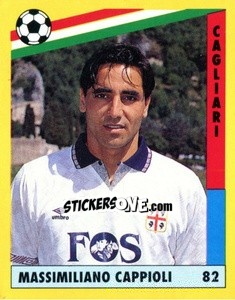 Figurina Massimiliano Cappioli - Il Grande Calcio 1991 n. 82 - Vallardi