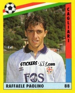 Cromo Raffaele Paolino - Il Grande Calcio 1991 n. 88 - Vallardi