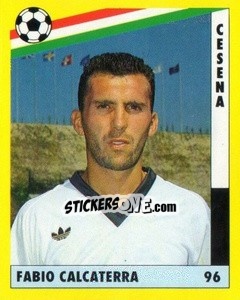 Cromo Fabio Calcaterra - Il Grande Calcio 1991 n. 96 - Vallardi