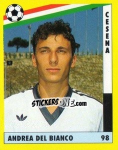 Cromo Andrea Del Bianco - Il Grande Calcio 1991 n. 98 - Vallardi