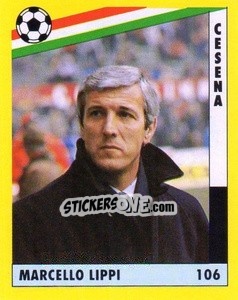 Figurina Marcello Lippi - Il Grande Calcio 1991 n. 106 - Vallardi