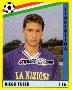 Cromo Diego Fuser - Il Grande Calcio 1991 n. 116 - Vallardi