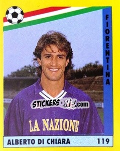 Cromo Alberto Di Chiara - Il Grande Calcio 1991 n. 119 - Vallardi