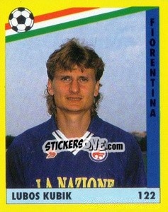 Cromo Luboš Kubík - Il Grande Calcio 1991 n. 122 - Vallardi