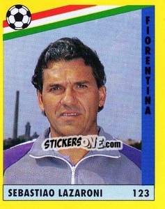 Figurina Sebastião Lazaroni - Il Grande Calcio 1991 n. 123 - Vallardi