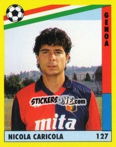 Cromo Nicola Caricola - Il Grande Calcio 1991 n. 127 - Vallardi