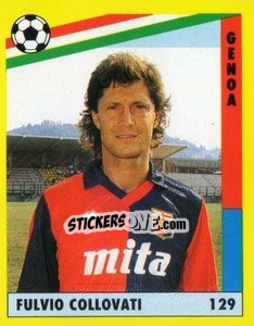 Sticker Fulvio Collovati - Il Grande Calcio 1991 n. 129 - Vallardi