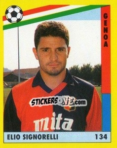Cromo Elio Signorelli - Il Grande Calcio 1991 n. 134 - Vallardi
