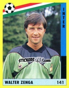 Figurina Walter Zenga - Il Grande Calcio 1991 n. 141 - Vallardi