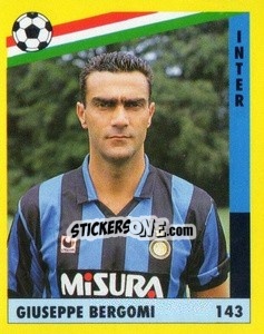 Cromo Giuseppe Bergomi - Il Grande Calcio 1991 n. 143 - Vallardi