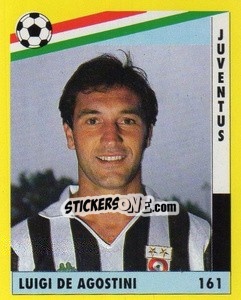 Cromo Luigi De Agostini - Il Grande Calcio 1991 n. 161 - Vallardi