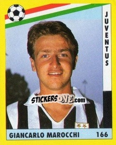 Sticker Giancarlo Marocchi - Il Grande Calcio 1991 n. 166 - Vallardi
