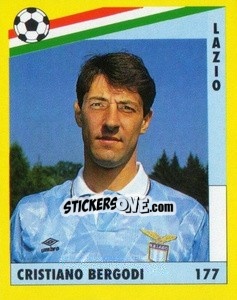 Cromo Cristiano Bergodi - Il Grande Calcio 1991 n. 177 - Vallardi
