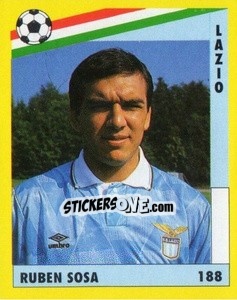Cromo Rubén Sosa - Il Grande Calcio 1991 n. 188 - Vallardi