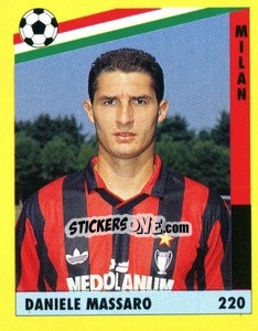 Cromo Daniele Massaro - Il Grande Calcio 1991 n. 220 - Vallardi