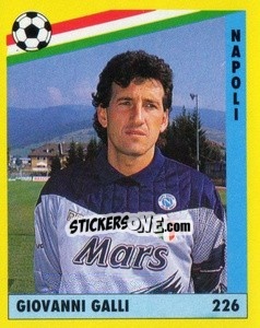 Figurina Giovanni Galli - Il Grande Calcio 1991 n. 226 - Vallardi