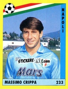 Figurina Massimo Crippa - Il Grande Calcio 1991 n. 233 - Vallardi