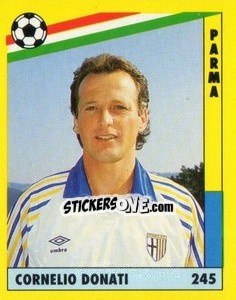 Cromo Cornelio Donati - Il Grande Calcio 1991 n. 245 - Vallardi