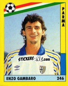 Cromo Enzo Gambaro - Il Grande Calcio 1991 n. 246 - Vallardi