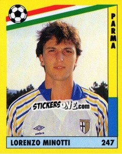 Cromo Lorenzo Minotti - Il Grande Calcio 1991 n. 247 - Vallardi