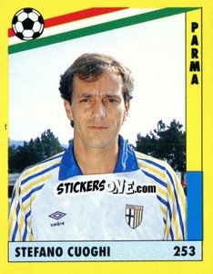 Cromo Stefano Cuoghi - Il Grande Calcio 1991 n. 253 - Vallardi