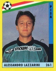 Cromo Alessandro Lazzarini - Il Grande Calcio 1991 n. 261 - Vallardi