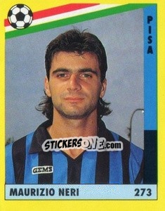 Cromo Maurizio Neri - Il Grande Calcio 1991 n. 273 - Vallardi