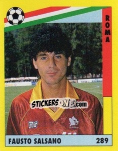 Cromo Fausto Salsano - Il Grande Calcio 1991 n. 289 - Vallardi