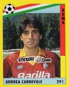 Cromo Andrea Carnevale - Il Grande Calcio 1991 n. 291 - Vallardi