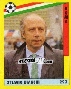 Figurina Ottavio Bianchi - Il Grande Calcio 1991 n. 293 - Vallardi