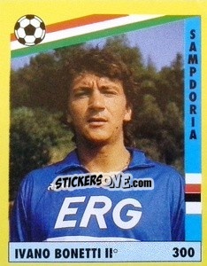 Figurina Ivano Bonetti - Il Grande Calcio 1991 n. 300 - Vallardi