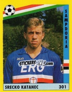 Cromo Srecko Katanec - Il Grande Calcio 1991 n. 301 - Vallardi