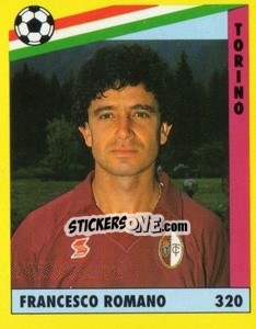 Cromo Francesco Romano - Il Grande Calcio 1991 n. 320 - Vallardi