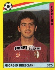 Cromo Giorgio Bresciani - Il Grande Calcio 1991 n. 325 - Vallardi