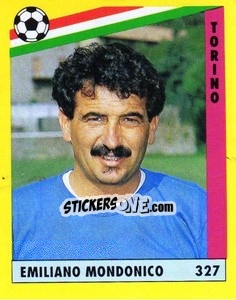 Figurina Emiliano Mondonico - Il Grande Calcio 1991 n. 327 - Vallardi