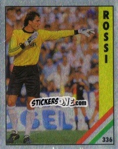 Cromo Sebastiano Rossi - Il Grande Calcio 1991 n. 336 - Vallardi