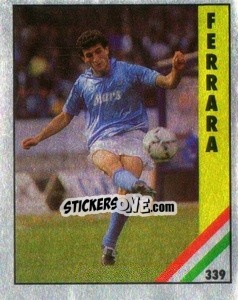 Figurina Ferrara - Il Grande Calcio 1991 n. 339 - Vallardi