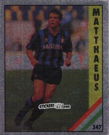 Figurina Matthäus - Il Grande Calcio 1991 n. 347 - Vallardi