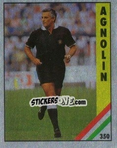 Figurina Agnolin - Il Grande Calcio 1991 n. 350 - Vallardi