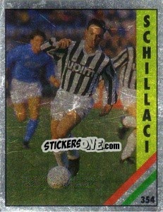 Figurina Schillaci - Il Grande Calcio 1991 n. 354 - Vallardi