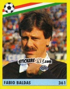 Figurina Fabio Baldas - Il Grande Calcio 1991 n. 361 - Vallardi