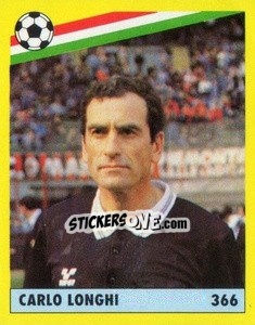 Figurina Carlo Longhi - Il Grande Calcio 1991 n. 366 - Vallardi