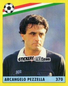 Figurina Arcangelo Pezzella - Il Grande Calcio 1991 n. 370 - Vallardi