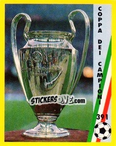 Cromo Coppa dei Campioni - Il Grande Calcio 1991 n. 391 - Vallardi