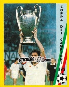Cromo Coppa dei Campioni - Il Grande Calcio 1991 n. 392 - Vallardi