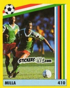 Figurina Milla - Il Grande Calcio 1991 n. 410 - Vallardi