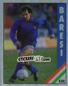 Sticker Baresi - Il Grande Calcio 1991 n. 420 - Vallardi