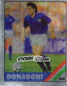 Figurina Donadoni - Il Grande Calcio 1991 n. 434 - Vallardi
