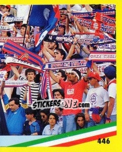 Figurina Cagliari - Il Grande Calcio 1991 n. 446 - Vallardi